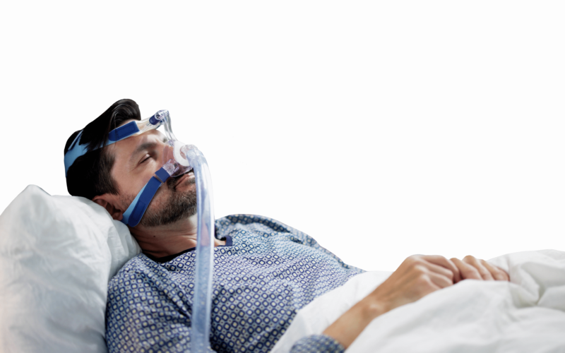 sleeping man isolated - Philips CPAP BIPAP recall